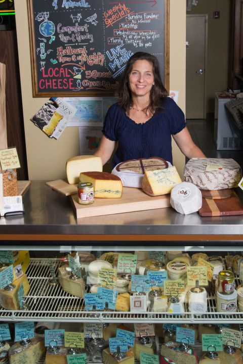 Katie Moore, owner of the Cheese Store of Asheville. Photo by Cindy Kunst