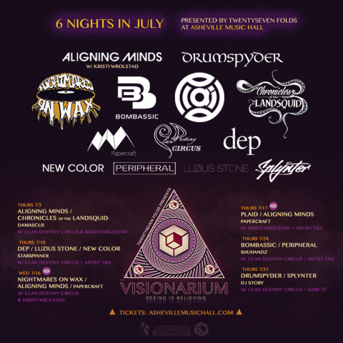 JULY 2014-VISIONARIUM with NIGHTMARES ON WAX and PLAID