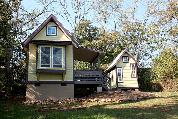 Marcus Barksdale's 240-square-foot home in West Asheville. Photo courtesy of Barksdale.