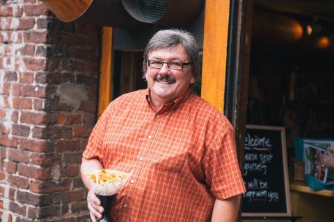 WINNING TASTE: "Fries were not intended for sauces," says Bouchon owner and chef Michel Baudouin. Bouchon's fries, which are tossed in herbs, won Best French Fries in the Xpress 2013 Best of WNC awards. Photo by Tim Robison