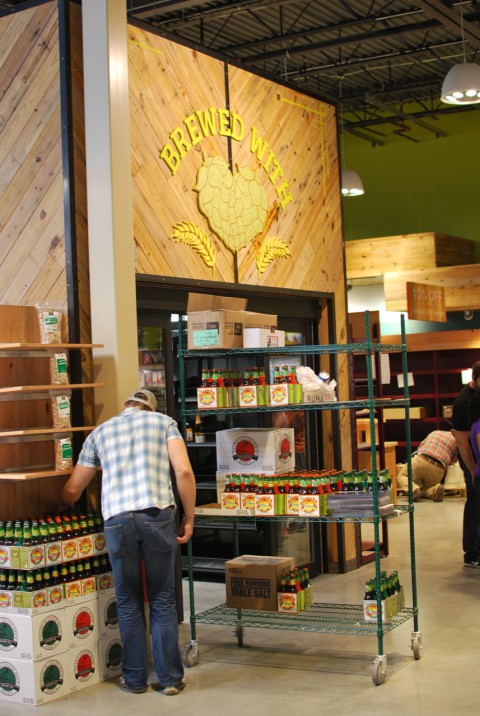 COOL IT: A walk-in cooler is filled with craft beer at Whole Foods on Tunnel Road. Photo by Thom O'Hearn.