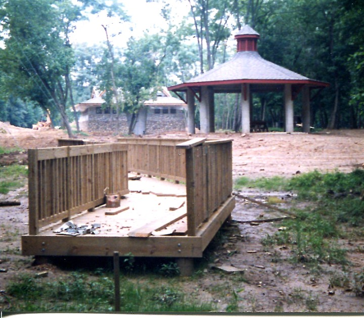 Construction of French Broad River Park.