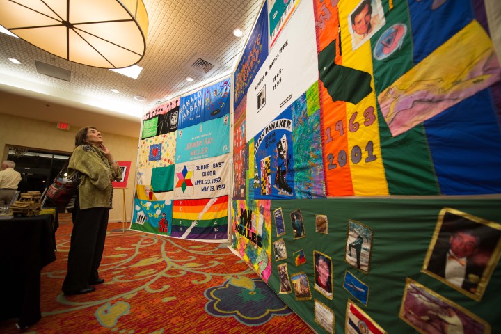 The AIDS Memorial Quilt contains more than 48,000 individual panels, commemorating those who have died of the disease.