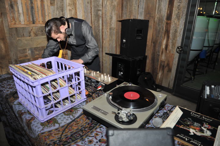Spinning during the prohibition party at One World.