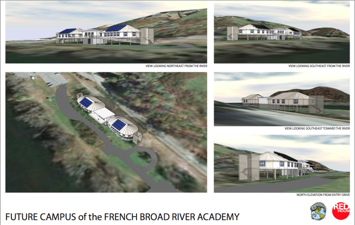 Future campus of French Broad River Academy.