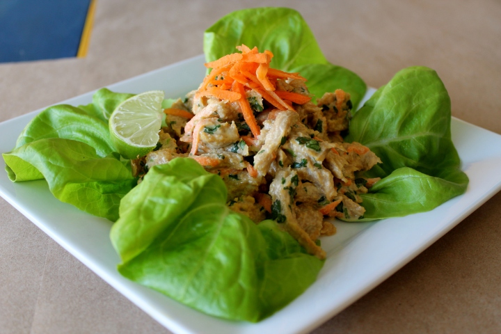 Thai lettuce wraps made with No Evil Foods' The Prepper. Photo by Hayley Benton
