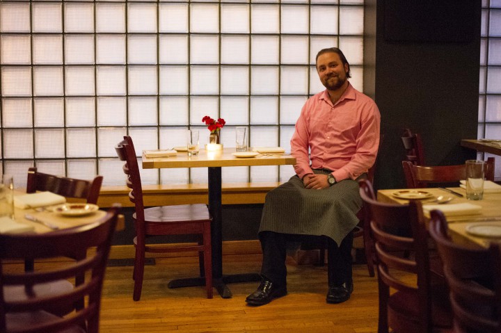 THE GOOD WITH THE BAD: Waiter Kevin Antonovich, pictured here at Table, says life as a server is a mixed bag. "There can be days when you hate every moment," he says. "But some days you can't imagine doing anything else." Photo by Pat Barcas