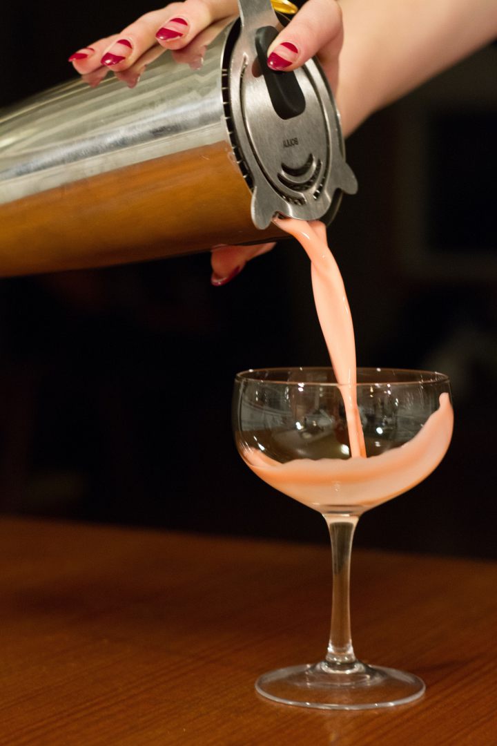 PRETTY IN PINK: MG Road is offering a love-themed cocktail menu the  week leading up to Valentine's Day. Among the offerings is the Pretty in Pink, a mix of house-made pistachio-almond milk, saffron gin, pomegranate-rose syrup and vanilla bitters. 