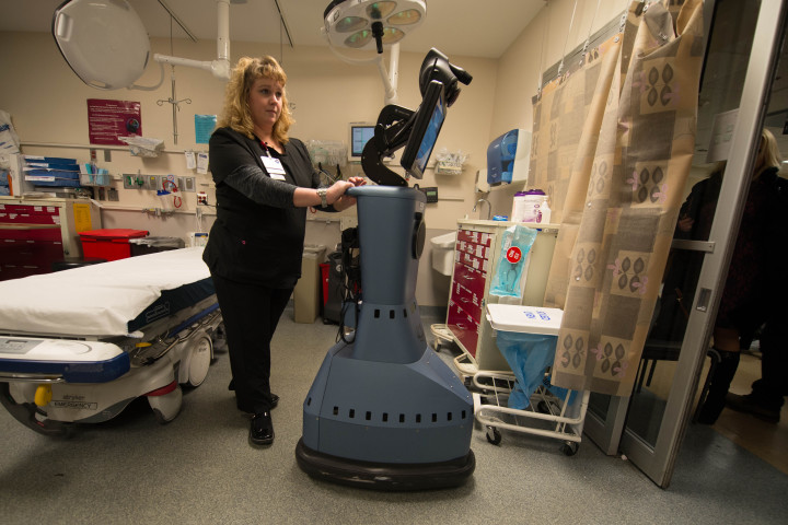 Remote diagnosis: this robot allows doctors to diagnose stroke patients from 60 miles away, saving time and potentially lives.