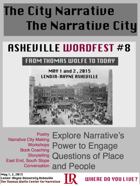 Event poster from Asheville Wordfest facebook page