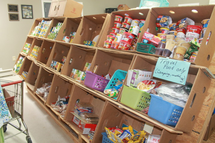 FOOD FOR ALL: The United Christian Ministries food pantry, which allows its clients to pick up food every 30 days, distributed 185,700 pounds of food in 2014. 