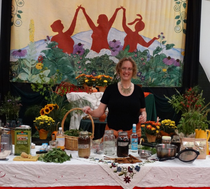 GOOD MEDICINE: Corinna Wood demonstrates the use of healing herbs at the 2014 conference. Contributed photo