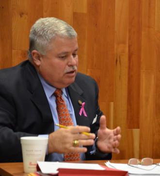 HOLDING THE LINE: Sen. Tom Apodaca (R), who represents Henderson, Transylvania and part of Buncombe County, has insisted that Medicaid reform must happen first to stabilize costs. Photo by Halima Flynt