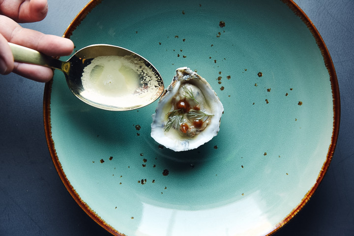 CELEBRATION ON THE HALF SHELL: Oysters, caviar and foie gras will all appear on the six-course New Year's Eve menu at Local Provisions. Photo by Johnny Autry