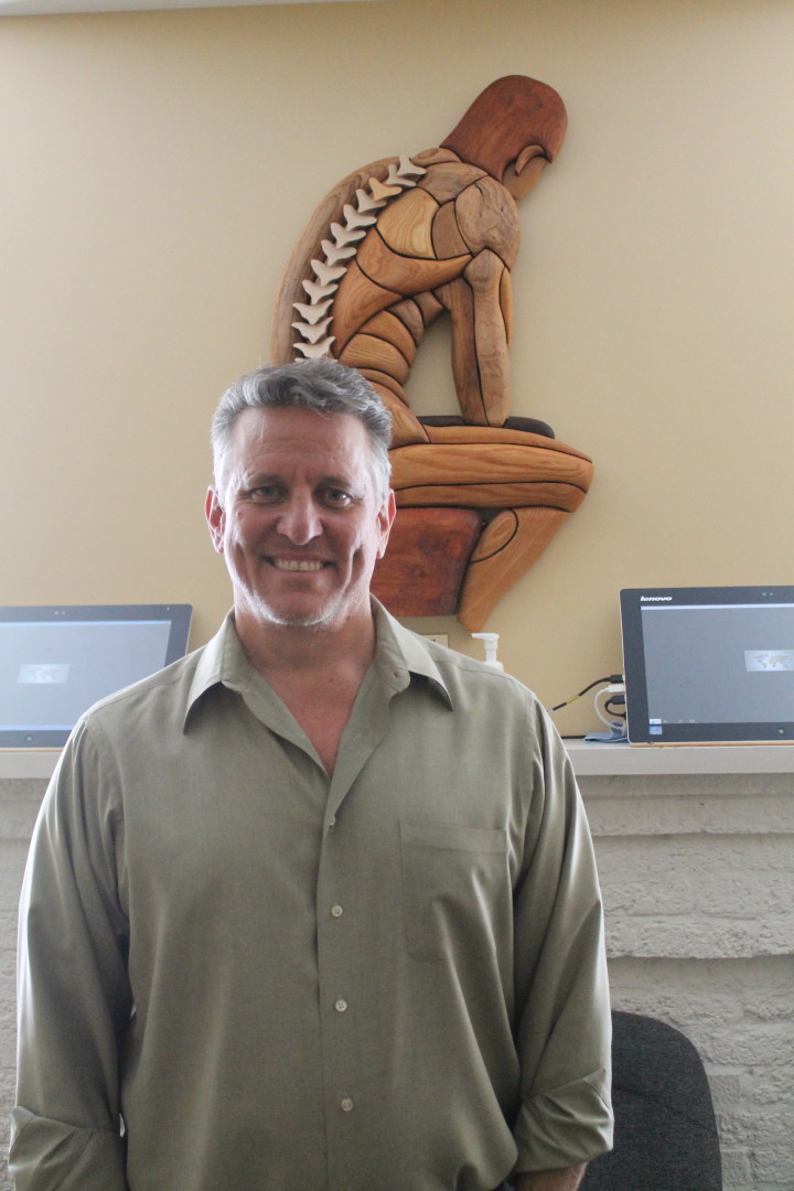 Dr. Michael Fortini purchased Merrimon Family Chiropractic nearly a decade ago. The staff includes two massage therapists who offer services in-house.