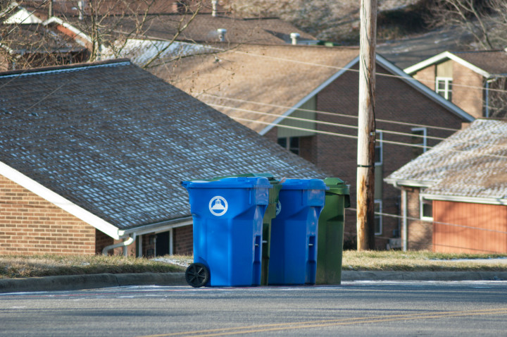 The Housing Authority of Asheville recycles. Photo by Cindy Kunst