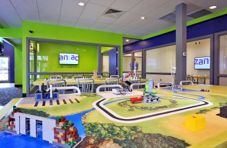 INTERACTIVE EDUCATION: The new Zaniac Asheville STEM education center, which celebrates its grand opening on April 19, engages children grades kindergarten through eight through interactive learning modules, game-based curriculums and hands-on instruction to foster interest in technology and engineering principles at an early age. Photo courtesy of Zaniac Corporation