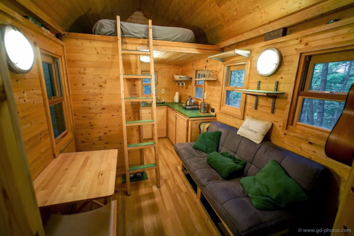 The (tiny) house that Laura & Matt Lavoie built.  Photo by  Great Dream Photography