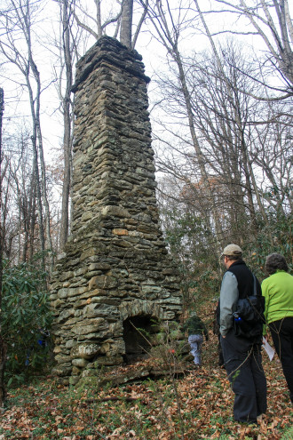 PIECES OF HISTORY: Participants in the April 30 guided tour into the Asheville watershed will have the chance to explore the ruins of the once-thriving North Fork Valley community, such as the former lodge of Col. John Kerr Connally. Photo courtesy of Swannanoa Valey Museum.