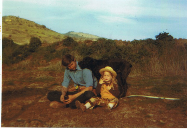 ON THE WEST COAST: Julian and his daughter, Rachel, spend time outdoors. 