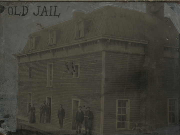 CRIME AND PUNISHMENT: Madison's historci jailhouse is actually the third such facility to house prisoners for the county. In 1905, the "new" old jail house replaced the "old" old jailhouse (pictured above), which County Commissioners had deemed no longer fit for service. Photo via Leo White Collection, Southern Appalachian Archives, Mars Hill University