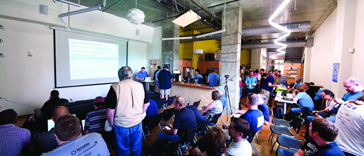 KNOWLEDGE IS POWER: McCauley hopes that conferences like BSides Asheville, held this year from July 22-23 at Mojo Coworking in downtown, will continue to “bring current and relevant security discussion” to consumers and local businesses looking to protect themselves from fraud and theft. Photo courtesy BSides Asheville