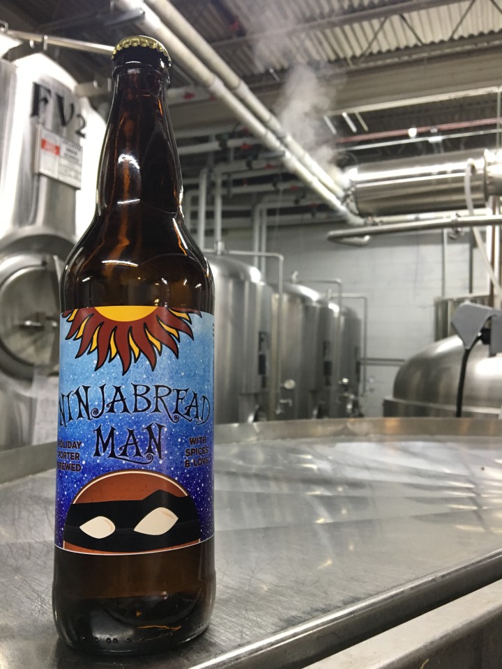 Asheville Brewing's Ninjabread Man Porter spiced holiday ale will make a great gift. 