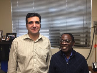 Dr. Hamid Akbari (left) and Dr. Robert Mensah-Biney (Right)