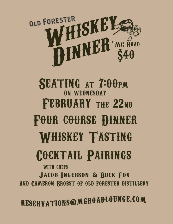 MG - Whiskey Dinner - 8.5x11 for Quarter