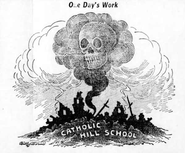 THE DAY AFTER: The drawing featured above, accompanied the Nov. 17, 1917 article in The Asheville Citizen.  