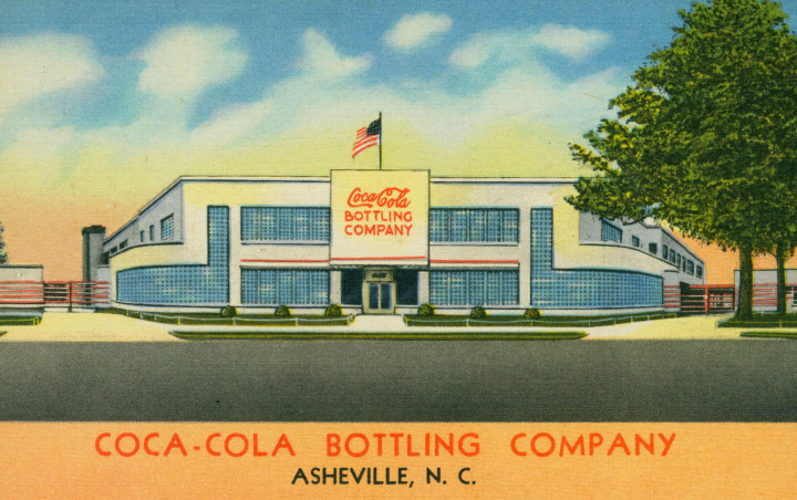 A BOTTLE OF COLA: Terry Taylor will display 100 years of Asheville history, as recorded by the ever evolving postcard industry. Photo courtesy of North Carolina Collection, Pack Memorial Public Library, Asheville, NC 28801