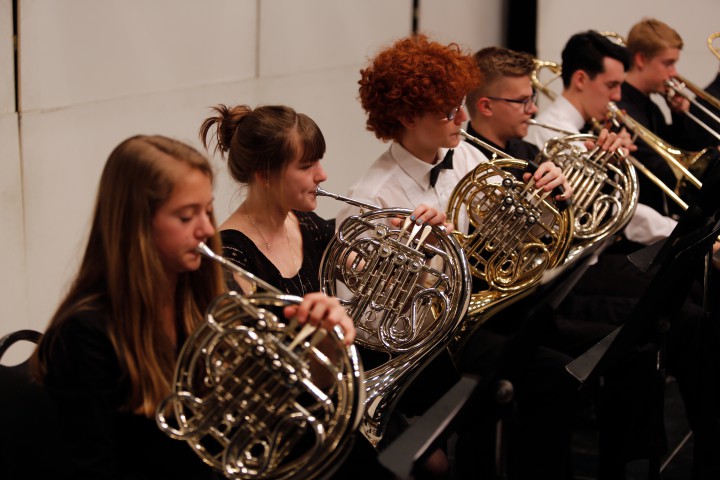 HEAD START: Members of the Asheville Symphony Youth Orchestra will take part in Midori’s residency program, which culminates with a concert at the Thomas Wolfe Auditorium — complete with a milk-and-cookies reception. Photo by Michael Morel