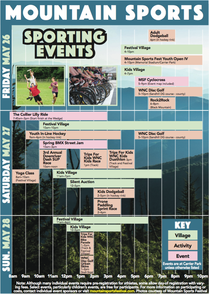Click to enlarge events lineup