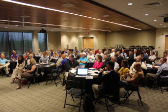 The Council of Independent Business Owners met at the UNC Asheville Sherrill Center on July 14. Photo by Virginia Daffron