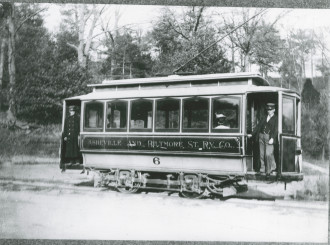 GET YOUR KICKS ON STREETCAR SIX: This photo, believed to have been taken in 1910, captures the No. 6 streetcar, which ran along Biltmore Street. 