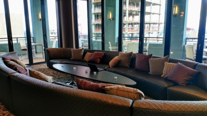 Seating area on the 9th floor