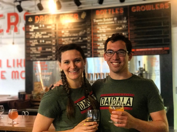 ON THE ROAD: Daidala Ciders owner Chris Heagney, right, pictured with partner Emma Castleberry, fashioned his nomadic cider business in the tradition of gypsy beer breweries. He partners with other cidermakers, using their facilities and equipment to reduce overhead. Daidala will present its ciders at the 2017 CiderFest. 