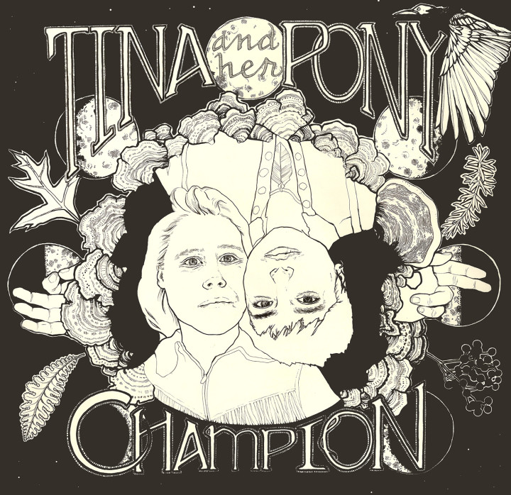 INTERPRETATIONS IN INK: Local artist Jacqueline Maloney created the album art for Tina & Her Pony's new release Champion in addition to making a line drawing inspired by each song. 