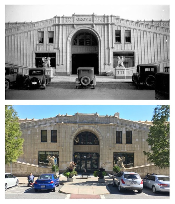 NOW AND THEN: The first shop to open inside the Grove Arcade was the 