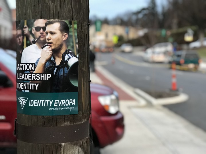 PARADE PROBLEMS: Attendees of the Canton Christmas parade on Thursday, Dec. 7, were greeted by a decidedly un-Christlike display of recruitment flyers for the white supremacist group Identity Evropa along the parade route. Photos special to Xpress