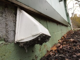 NEED TO VENT: Clogged dryer vents can increase the moisture and humidity trapped inside a home, providing a breeding ground for mold and mildew. Photo by Rick Bayless 