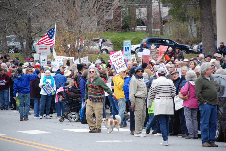 Hendersonville March for Our Lives on March 24. Photo by Sammy Feldblum