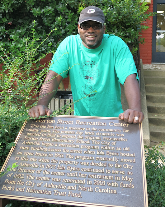 FIRST THINGS FIRST: Asheville entrepreneur DeWayne Barton, who also serves on the African-American Heritage Commission, supports the idea of obtaining Buncombe County's replica monument, but wants to first see the commission’s long-standing goal of placing historical markers in the East End, Shiloh and Burton Street neighborhoods come to fruition. Photo by Thomas Calder