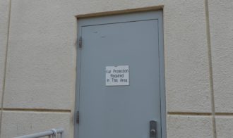 Door at chiller energy plant