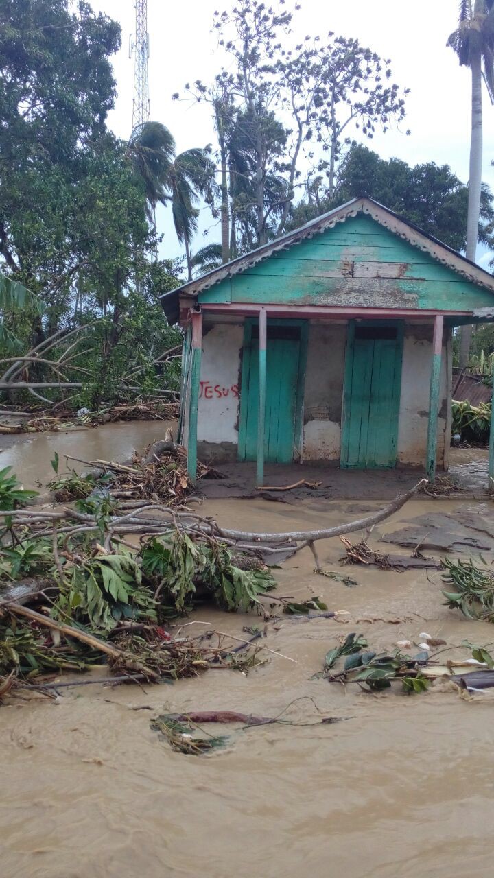 AFTER THE STORM: Hurricane Matthew destroyed an estimated $538 million worth of crops and productive infrastructure. Here, a building in Les Cayes. Photo courtesy of Roselaure Vilmenay