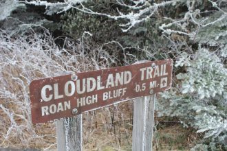 Cloudland Trail sign