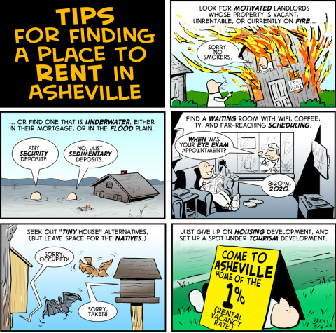 "Rental Guidance" cartoon by Brent Brown