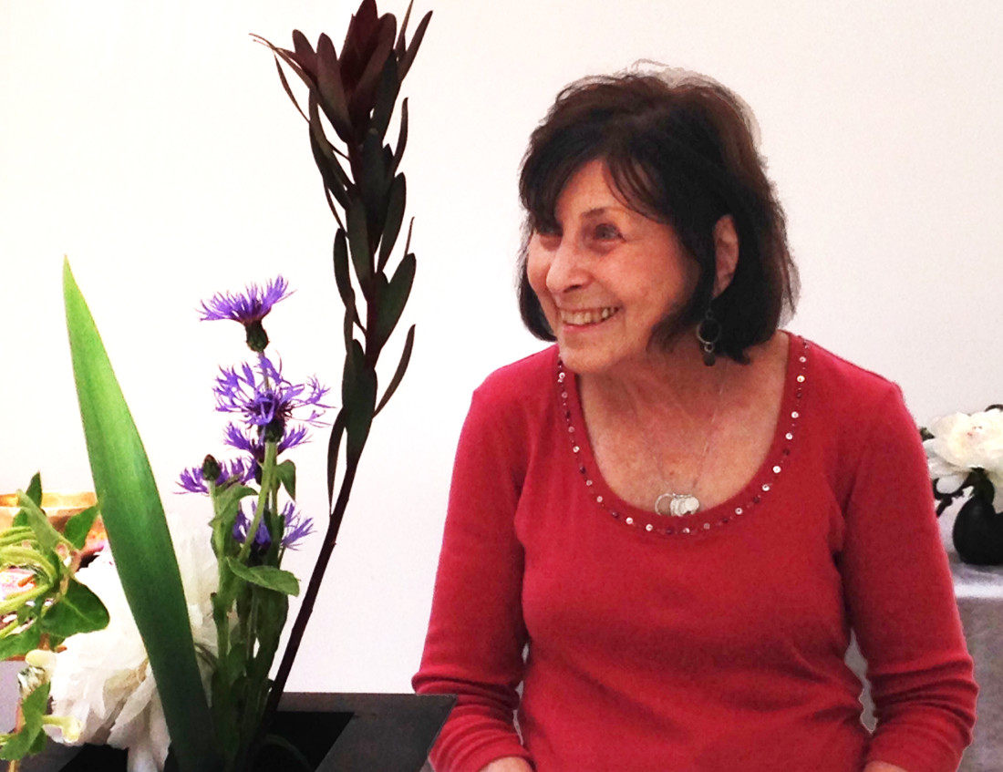 Norma Bradley teaches Japanese-style flower arranging as a centering practice, a health-enhancing immersion in the details of beauty.