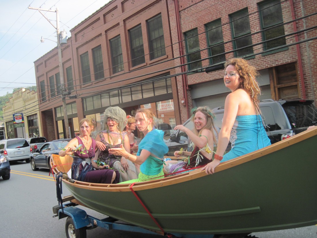 Mermaids in Marshall street festival sets sail today Mountain Xpress