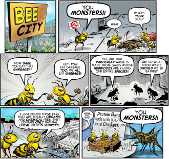 Bee City #3 cartoon by Brent Brown